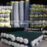 500 Feet 6' High Green Vinyl PVC Coated Diamond Hole Galvanized Chain Link Fence Rolls for Tennis Court Fence