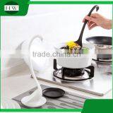 Kitchen Accessories Creative Multipurpose Plastic Tableware Cooking Long Handle Swan Soup Spoon Ladle Stand With Tray thumbnail-1