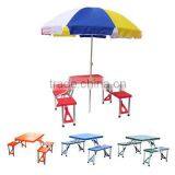 5-in-1 Portable Folding Outdoor Picnic Table and Seat Set thumbnail-5
