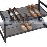4 Tiers Stackable Metal Mesh Shoes Rack and Shoes Storage thumbnail-2