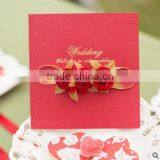 Customized Wedding Invitation Card With Flower Decoration thumbnail-2