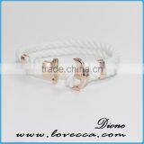 New Arrival Wholesale Multilayer Handmade Nautical Rope Hook Men Anchor Bracelet thumbnail-4