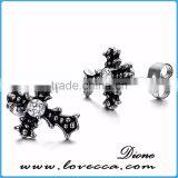 New ! Factory Wholesale Surgical Grade Stainless Steel Cross Earrings for Men thumbnail-1