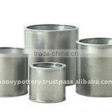 AQL Galvanized Zinc Vase,Galvanized Zinc Watering Can , Zinc Pot Planter, Zinc Planter for Gardening and Household thumbnail-1