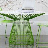Wrought Iron Orange Dining Set thumbnail-2