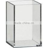 High Quality Custom Square Gift Clear Acrylic Pencil Pen Holder thumbnail-1
