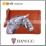 China Supplier Fashion Leather Hand Bags Clutch Bag With Zipper Strap Clutch Bag thumbnail-2