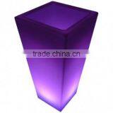 China Factory LED Luminous Plastic Plant Pot Wonderful Tall LED Flowerpot Color Changing LED Flower Pot
