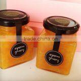 Stock100ml 200ml 280ml 380ml Glass Square Jam Lab Wedding Candy Lab Honey Jar thumbnail-3