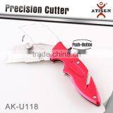 Wholesale Paper Cutter Folding Utility Pocket Knife Cutter With Aluminium Handle thumbnail-2