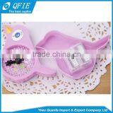 Promotional Kid's Gift Lovely Bird Shape Clock Model Plastic Two-hole Pencil Sharpener thumbnail-5