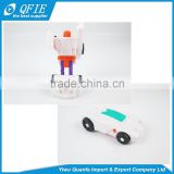 Hot selling 5cm change form robot mini kids plastic car toys for coin operated machine
