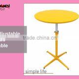 Height Adjustable Desk Multi-function Wood Base Sofa Round End Table thumbnail-4