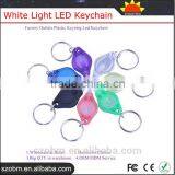 Wholesale cheap souvenir led flashlights keychain ring