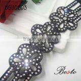 New Styles Wholesale Custom Ladies Rhinestone Shoe Upper thumbnail-3