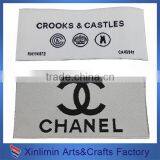 Soft Comfortable Famous Clothing Brand Logos Woven Label