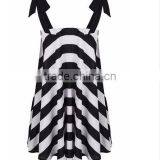 Summer Womens Dresses New Arrival 2016 Black &white Stripe Sexy Sling Beach Sundress Plus Size Dress thumbnail-4