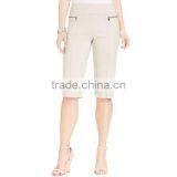 Front-Seamed Pull-On Bermuda Shorts thumbnail-1