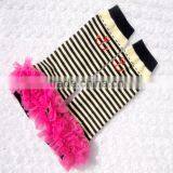 Wholesale Top Qaulity New Design Cotton Baby Toddler Leggings With Ruffle Lace Leggings thumbnail-4