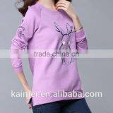 Eco-friendly Quick Dry Hot Design Factory Produced Best-selling High Quality Cvc Printed Sweatshirt CVC(80/20) thumbnail-1