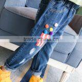 Zm35707a Wholesale New Model Girls Jeans Pants Trousers thumbnail-2