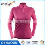 2017 Most Fashion Dri Fit Performance Mock Neck 1/2 Zip Long Sleeve Training Top Pullover Women Outdoor Sportswear thumbnail-2
