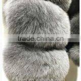 2016 Real Fox Fur Vest Women's Fox Fur Waistcoat Fur Outwear Short Slim Design thumbnail-4