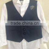 Latest Design High Quality China Formal Boy Vest Waistcoat Suit Factory thumbnail-3