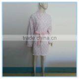 Flannel Bath Robes Soft Coral Fleece Terry Dot Printing Bathrobes, Fluffy Bathrobe, Lady's Gown Dresses Polyester Pajamas thumbnail-3