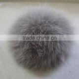 Myfur Navy Blue Dyed Customized Hat Accessory Fox Body Fur Pom Poms thumbnail-6