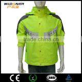 Reflective Waterproof High Visibility Winter Led Removeable Hood Jacket Men thumbnail-2