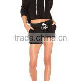 2017 OEM Apparel Womens Tracksuit With Hood Sexy Slim Fit Tracksuit Women Sport Sets thumbnail-4