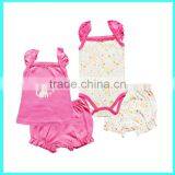 Wholesales Summer Cotton Printing Baby Toddler Clothing Set thumbnail-3