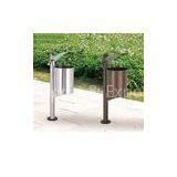 Specialyl Design Durable Fastness Garden Galvanized Steel Dustbins for Public Places thumbnail-1