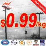 Galvanized Electrical Steel Power Pole thumbnail-1