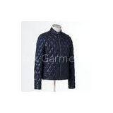 Breathable Short Mens Goose Down Jacket Black For Winter thumbnail-1