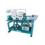 Garment Computerised Tubular Two Head Embroidery Machine 12 Needle , 110V / 220V