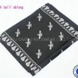 Lady's Customized 14mm Silk Satin Twill Chiffon Company Airline Bank Square Or Oblong Printed Soft Scarf