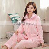 Pink Lovely Fleece Winter Women Pajamas thumbnail-4