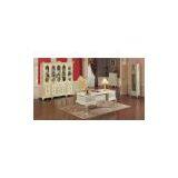 Classic Home Office Furniture - Solid Wood Hand Carving Study Room Set