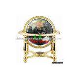 Four-legged Gemstone Golden Short Stand With Black Globe thumbnail-1
