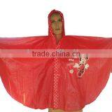 Disposable Printed PVC RAINCOAT For Adult thumbnail-1