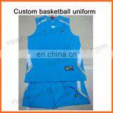 Runtowell Cheap Reversible Basketball Uniforms / Basketball Uniform Fabrics / 2013 Basketball Jersey Uniform thumbnail-1