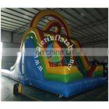 Aier Giant Hot Sale Blue Outdoor Inflatable Water Slide With Pool thumbnail-3