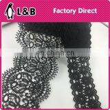 Black High Quality Embroidery Polyester Lace thumbnail-1
