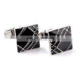 New Arrive Men's Shirt Cufflinks Metal Copper Men Enamel Cuff Links thumbnail-4