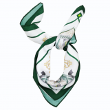 Custom Digital Satin Printed Hand Rolled Hem Silk Women Scarves 2019 thumbnail-5