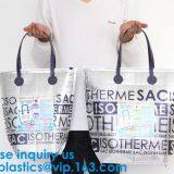 Insulated Thermal Non Woven Aluminum Foil Cooler Bag For Frozen Food,Reusable Insulated Aluminum Foil Thermal Lunch Cool