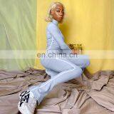 Women Fitness Yoga Jumpsuit Ladies Bodycon Long Yoga Jumpsuit Women Fitness Wear With Zipper Sportswear Jumpsuit