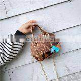 Kids Shell Sequins Handbags Designer Baby Girl Mini Purse Shoulder Bags Teenager Children PU Messenger Bags Cute Christmas thumbnail-4
